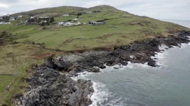 Aerial view of the coast by Portnoo in County Donegal, Ireland