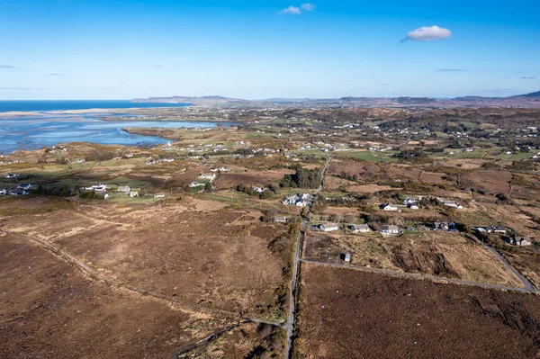 爱尔兰共和国Donegal县Gortahork的空中景观 — 图库照片