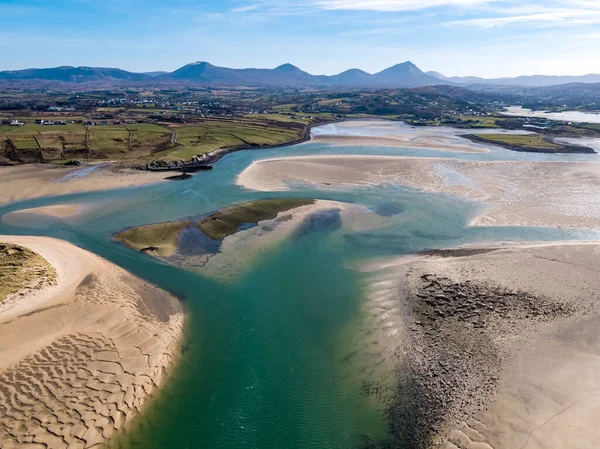Aerial View Ballyness Bay Magheraroarty County Donegal Ireland — ストック写真