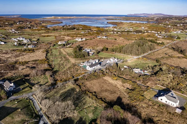 爱尔兰共和国Donegal县Gortahork水厂的空中景观 — 图库照片