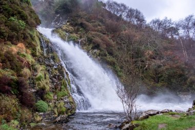 Ardara 'dan Assaranca Waterfall, Donegal - İrlanda.