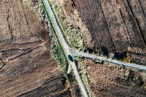 Letecký Pohled Rašeliniště Gortahorku Hrabství Donegal Irská Republika — Stock fotografie