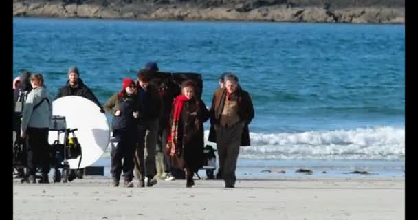 Portnoo County Donegal Irsko March 2023 Pláži Natáčí Písmena Lásky — Stock video