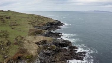 Aerial view of the coast by Portnoo in County Donegal, Ireland