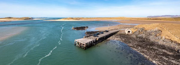 Aerial View Ballyness Pier County Donegal Ireland — Stock Photo, Image