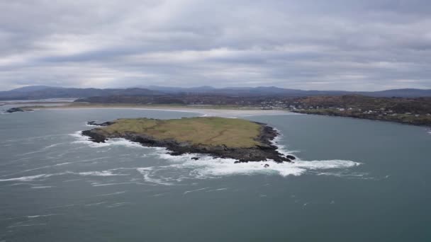 Aerial View Inishkeel Island Portnoo Donegal Megyében Írország — Stock videók
