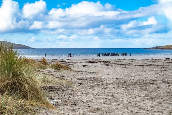 Portno County Donegal アイルランド 2023年3月7日 愛の手紙がビーチで撮影されており ピアース ブロスナン ガブリエル バーン — ストック写真