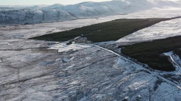 Вид Высоты Птичьего Полета Мукиш Зимой Графстве Донегал Ирландия — стоковое видео