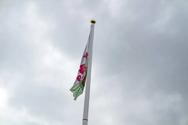 National Flag Wales Waving Wind — Stock Photo, Image