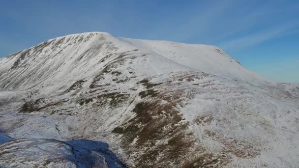 Antenne Des Schneebedeckten Muckish Mountain County Donegal Irland — Stockvideo