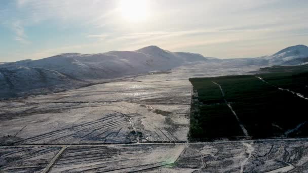 Invierno Las Montañas Derryveagh Condado Donegal Irlanda — Vídeo de stock