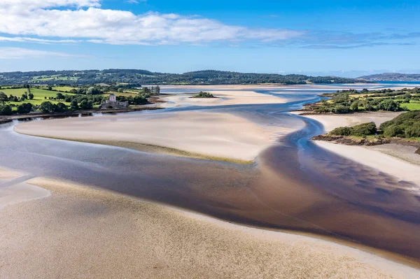 Aerial View Castle Dow Sheephaven Bay Creeslough County Donegal Ireland — Stock Photo, Image