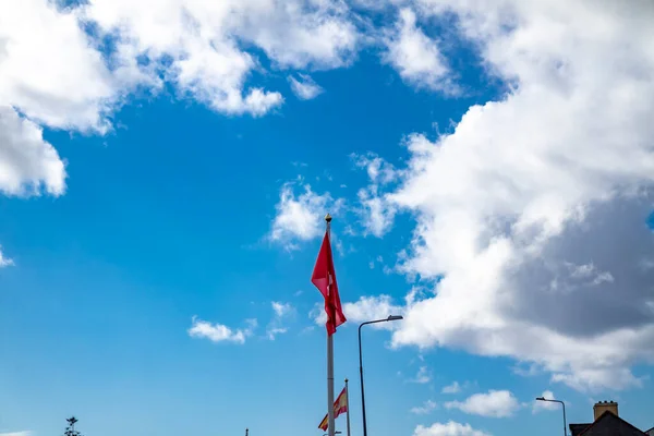 Bandeira Nacional Suíça Não Acenando Vento — Fotografia de Stock
