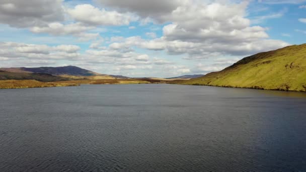 Vista Aérea Lough Anna Suministro Agua Potable Para Glenties Ardara — Vídeo de stock