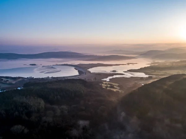 Aerial View Gweebarra Bay Cashelgolan Donegal Ireland — Stok fotoğraf