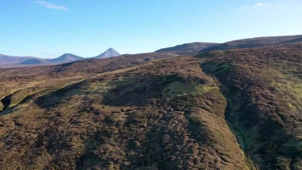 Letecký Pohled Lough Lagha Gortahork Hrabství Donegal Irská Republika Používá — Stock video