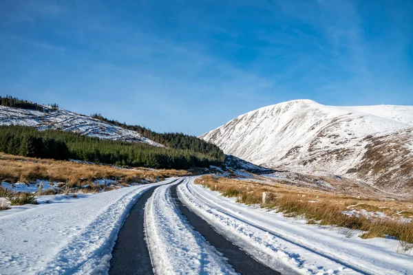 stock image The Muckish gap road in winter - County Donegal, Ireland.