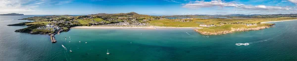 Aerial Beautiful Coast Downings County Donegal Ireland — ストック写真