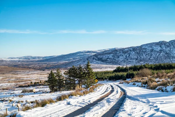 Die Muckish Gap Road Winter County Donegal Irland — Stockfoto