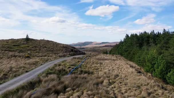 Tepelerde Dörtlü Sürüş County Donegal Rlanda — Stok video