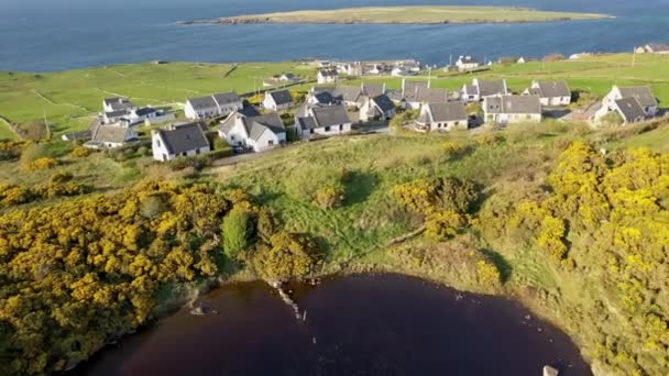 Vue Aérienne Pound Lough Portnoo Dans Comté Donegal Irlande — Video