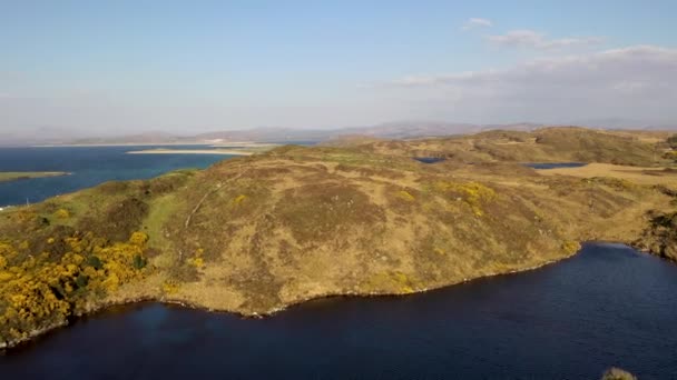 Vista Aérea Pound Lough Portnoo Condado Donegal Irlanda — Vídeos de Stock