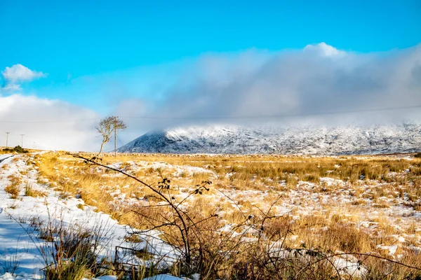 Parcul Național Glenveagh Acoperit Zăpadă Județul Donegal Irlanda — Fotografie, imagine de stoc