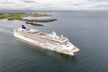 KILLYBEGS, IRELAND - 16 Mayıs 2023: Norveç Yıldızı Killybegs 'i ziyaret ettikten sonra ayrılıyor.
