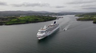 KILLYBEGS, IRELAND - 16 Mayıs 2023: Norveç Yıldızı Killybegs 'i ziyaret ettikten sonra ayrılıyor.