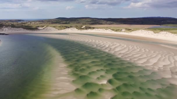 Úžasný Vzor Sheskinmore Bay Mezi Ardarou Portnoo Donegalu Irsko — Stock video