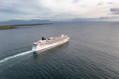 KILLYBEGS, IRELAND - 16 Mayıs 2023: Norveç Yıldızı Killybegs 'i ziyaret ettikten sonra ayrılıyor.