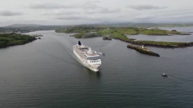 KILLYBEGS, IRELAND - 16 Mayıs 2023: Norveç Yıldızı Killybegs 'i ziyaret ettikten sonra ayrılıyor.