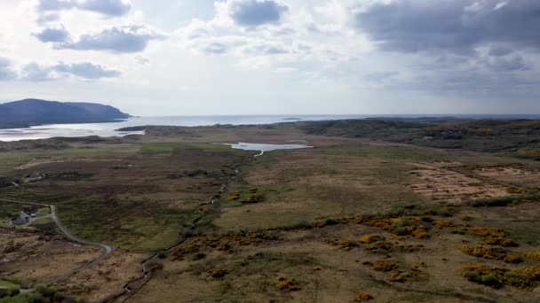 Lago Sheskinmore Entre Ardara Portnoo Donegal Irlanda — Vídeos de Stock