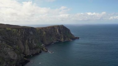 Donegal, Irleland 'de Dunfanaghy' den Horn Head 'in hava manzarası..