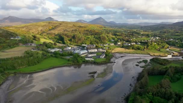 Aerial View Ballyness Bay Gortahork County Donegal Ireland — Stock Video