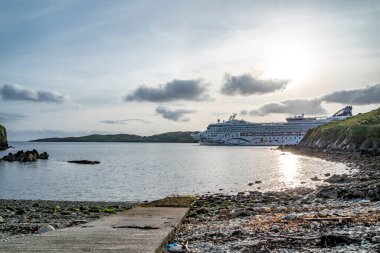 KILLYBEGS, IRELAND - 16 Mayıs 2023: Norveç Yıldızı Killybegs 'i ziyaret ettikten sonra ayrılıyor.