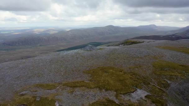 Rugged Rocky Flat Top Muckish Mountain Donegal Republic Ireland — Stock Video