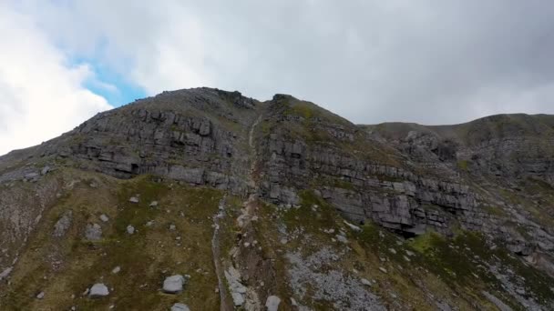 Flygfoto Över Muckish Mountain Donegal Irland — Stockvideo
