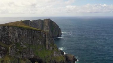 Donegal, Irleland 'de Dunfanaghy' den Horn Head 'in hava manzarası..