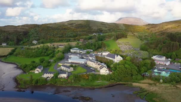 Vista Aérea Ballyness Bay Por Gortahork County Donegal Irlanda — Vídeo de Stock