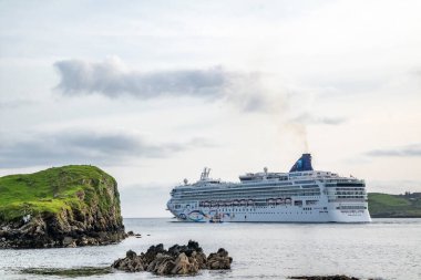 KILLYBEGS, IRELAND - 16 Mayıs 2023: Norveç Yıldızı Killybegs 'i ziyaret ettikten sonra ayrılıyor.