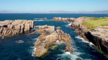 Cruis Adası, Donegal, İrlanda 'daki Tobernanoran bölgesinin güzel kıyıları.