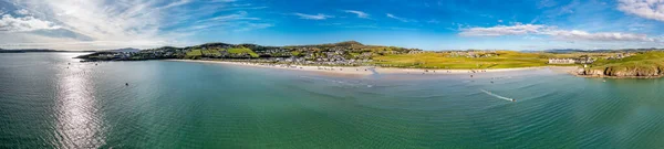 Aerial Beautiful Coast Downings County Donegal Ireland — Zdjęcie stockowe