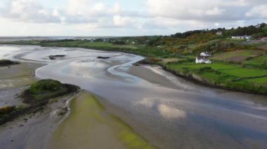 Gortahork, County Donegal, İrlanda 'dan Ballyness Körfezi Havacılık Manzarası.