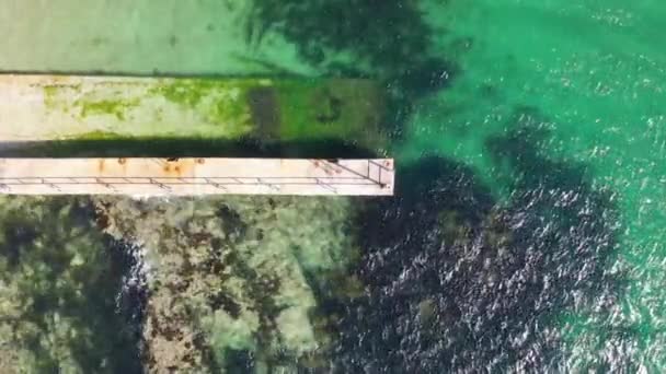 Вид Північно Західного Пірсу Крут Айленд Тоберноран Бухта Графство Донегал — стокове відео
