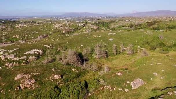 Donegal Ireland县Kincasslagh的历史巨岩空中景观 — 图库视频影像
