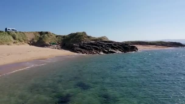 Die Wunderschöne Küste Der Tobernoran Region Auf Cruit Island County — Stockvideo