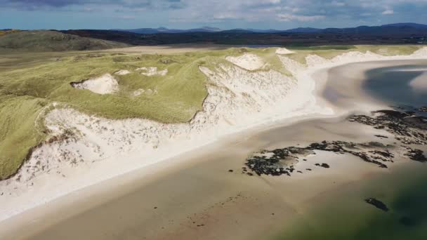 Increíbles Dunas Bahía Sheskinmore Entre Ardara Portnoo Donegal Irlanda — Vídeos de Stock