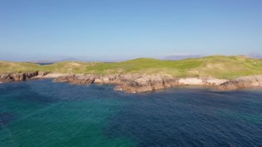 Cruit Adası, Donegal, İrlanda 'daki Tobernoran bölgesinin güzel kıyıları..