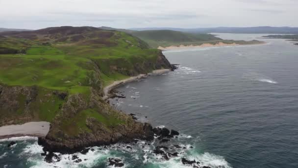 Вид Повітря Крило Яти Пальців Графстві Донегол Ірландія — стокове відео